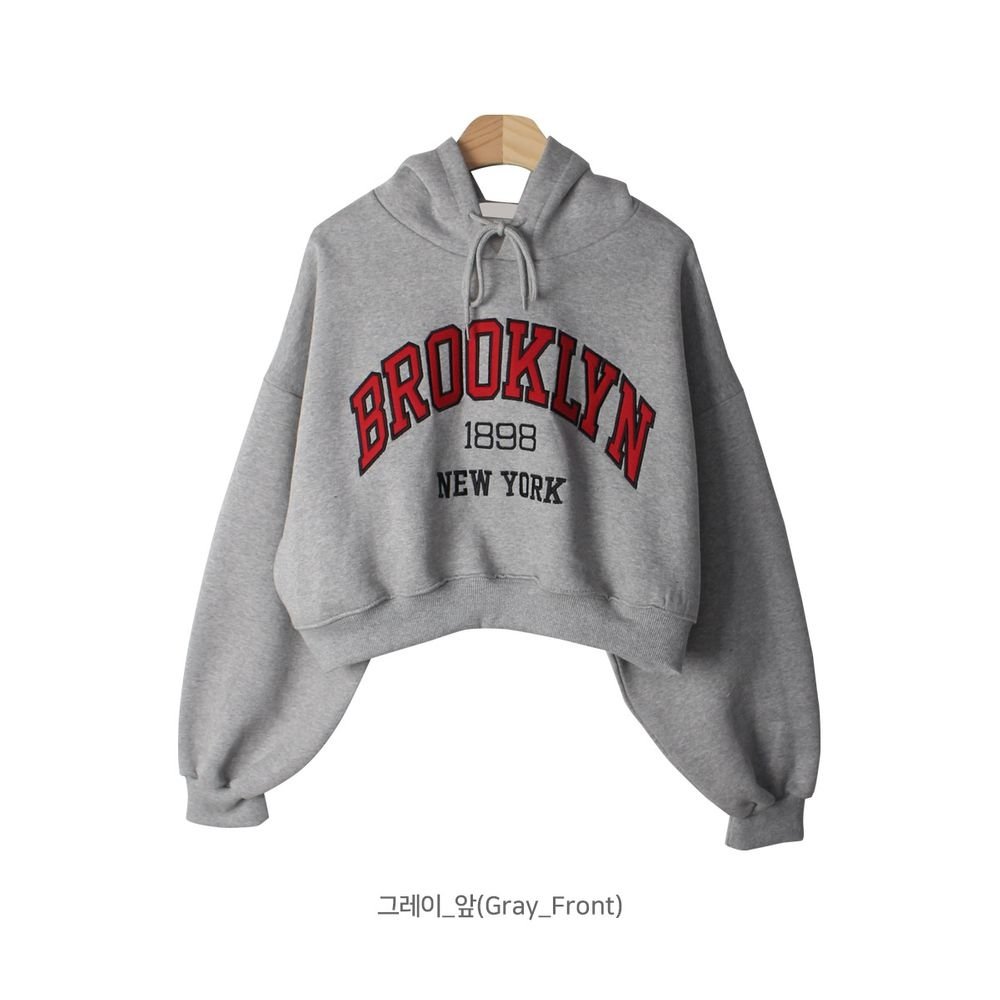 Sudadera Crop Oversize "Brooklyn 1898" – Estilo Varsity & Confort | Talla M