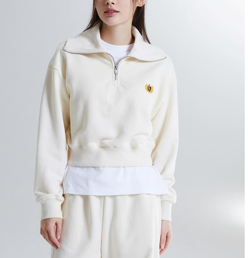 Sudadera Crop Premium – Estilo Coreano con Cierre Frontal | Talla S