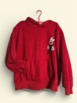 Polera Hoodie Dama Roja con Botón en Capucha – Talla M