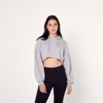 Crop Top con Capucha para Mujer –Capucha Doble Forro | Talla XS