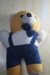 Mini peluche osito con overol (2da mano) - pequeño